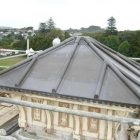 Traditional lead panelled roof after (Monte Cecelia aka Pah farm house) 35Kg lead